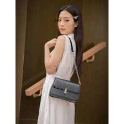 Thumbnail Túi Xách Nữ Đeo Chéo Grace Bag Đáy Cong Khóa Gài Sz 23 HAPAS - TDC230512 4