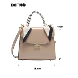 Thumbnail Túi Xách Nữ Đeo Chéo MICOCAH Dáng Công Sở Thời Trang Phối Nơ Da Cao Cấp Cực Đẹp MC79 KÈM HỘP 4