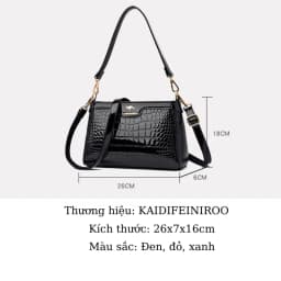 Thumbnail Túi xách nữ đẹp cao cấp KAIDIFEINIROO Hàn Quốc đủ 2 dây đeo KF18 (8087) sang trọng đeo chéo đeo vai 2