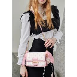 Thumbnail Túi xách nữ đẹp Just Star sang trọng dễ thương phối khăn charm cừu cute ViAnh Store 172905 đi làm đi chơi tiệc 2