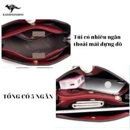 Thumbnail Túi xách nữ đẹp thời trang cao cấp Hàn Quốc công sở KAIDIFEINIROO KF21 (5878) Size 26cm 3
