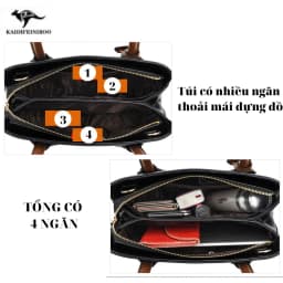 Thumbnail Túi xách nữ Hàn Quốc đẹp thời trang cao cấp công sở KAIDIFEINIROO KF26 (8606) Size 31cm 3