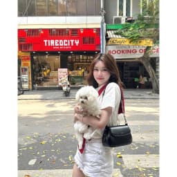 Thumbnail Túi Xách Nữ Hobo Nắp Gập Chain Handle Sz 23 HAPAS - TDV24037 3