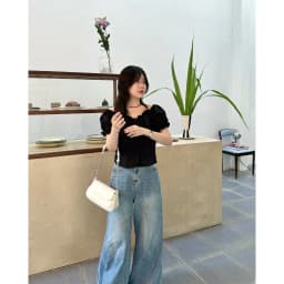 Thumbnail Túi Xách Nữ Hobo Nắp Gập Chain Handle Sz 23 HAPAS - TDV24037 4