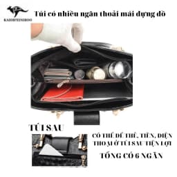 Thumbnail Túi xách nữ thời trang cao cấp công sở to đẹp Hàn Quốc KAIDIFEINIROO KF05 (5818) 3