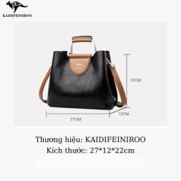 Thumbnail Túi xách nữ thời trang cao cấp công sở Hàn Quốc đẹp KAIDIFEINIROO KF06 (5860) Size 27cm 2