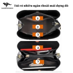 Thumbnail Túi xách nữ thời trang cao cấp công sở Hàn Quốc đẹp KAIDIFEINIROO KF06 (5860) Size 27cm 3
