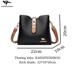 Thumbnail Túi xách nữ thời trang cao cấp đẹp công sở Hàn Quốc KAIDIFEINIROO KF07 (5895) Size 22cm. Có đủ 2 dây 2