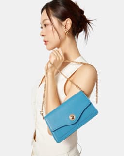 Thumbnail Túi Xách Nữ Thời Trang JUNO Cỡ Nhỏ Trang Trí Khoá Có Dây Đeo Dạng Chuỗi TXN813 2