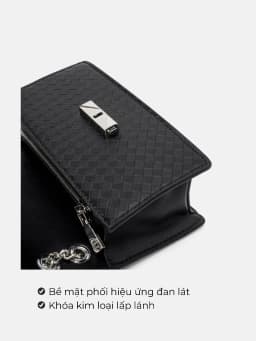 Thumbnail Túi Xách Nữ Thời Trang JUNO Cỡ Nhỏ Phối Hiệu Ứng Giả Đan Lát TXN472 2