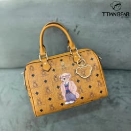 Thumbnail Túi xách nữ TTWN BEAR chính hãng - TN3561 da pvc kèm charm và dây đeo đi học đi chơi 4
