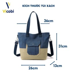 Thumbnail Túi xách nữ vải Canvas Amy Vicobi CV6 2
