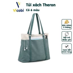Thumbnail Túi xách nữ vải Canvas dày dặn Vicobi CV5 Theron, đựng vừa laptop 15, 16 inch 1