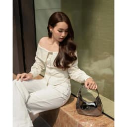 Thumbnail Túi Xách Tay Bạc Gương Metallic - Cerleen HAPAS 4