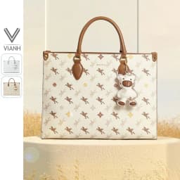 Thumbnail Túi xách Tote bag nữ Nucelle size to charm gấu đi chơi, đi làm, đựng laptop... ViAnh Store 1172020 1