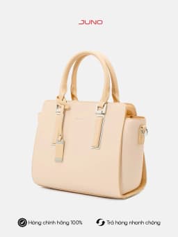 Thumbnail Túi Xách Trung Nữ Thời Trang JUNO Tote Charm Trang Trí Phối 2 Màu TXT220 1