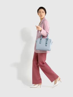 Thumbnail Túi Xách Trung Nữ Thời Trang JUNO Tote Charm Trang Trí Phối 2 Màu TXT220 4