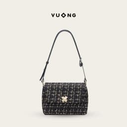 Thumbnail Túi xách Vuông Shop®️ vải tweed sang trọng đeo vai và đeo chéo vừa điện thoại đi tiệc đi chơi thanh lịch 1
