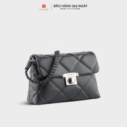 Thumbnail Túi Yuumy (Thời trang nữ chần chỉ ô vuông cá tính size 24 - Túi đeo vai da Seasand YN255) 2