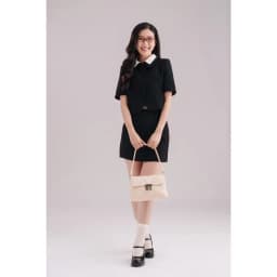 Thumbnail Túi Yuumy (Thời trang nữ chần chỉ ô vuông cá tính size 24 - Túi đeo vai da Seasand YN255) 4