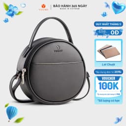 Thumbnail Túi Yuumy (Thời trang nữ dáng tròn phối ngăn size 18 - Túi đeo chéo da Seasand YN261) 1