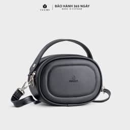 Thumbnail Túi Yuumy (Thời trang nữ dáng tròn bầu viền chỉ size 20 - Túi đeo chéo da Seasand YN246) 2