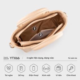 Thumbnail Túi Yuumy ( Thời trang nữ họa tiết bông hoa - Túi xách da Seasand YTX66) 4