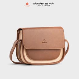 Thumbnail Túi Yuumy (Thời trang nữ phối nắp gập size 21 - Túi đeo chéo da Bergen YN273) 2