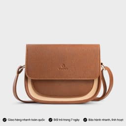 Thumbnail Túi Yuumy (Thời trang nữ phối nắp gập size 21 - Túi đeo chéo da Bergen YN273) 3