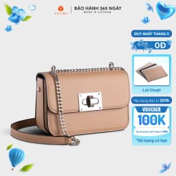 Thumbnail Túi Yuumy (Thời trang nữ size 18 phối khóa xoay - Túi đeo chéo da Seasand YN142) 1