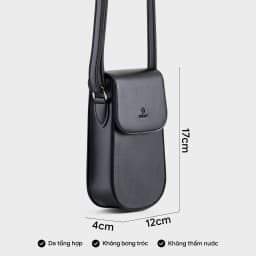 Thumbnail Túi Yuumy (Thời trang nữ đựng điện thoại mini trơn - Túi đeo chéo da Seasand YN225) 4