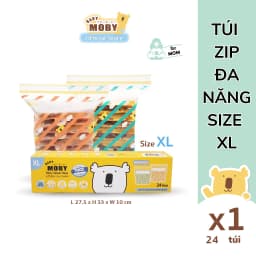 Thumbnail Túi Zip Đa Năng Tiện Lợi Baby Moby Size XL (24 túi/hộp) 2