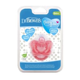 Thumbnail Ty ngậm Dr.Brown's siêu mềm đầu tròn Happy Paci- màu xanh, hồng dành cho bé 0 tháng trở lên 4