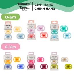 Thumbnail Ty Ngậm Silicon Siêu Nhẹ Tommee Tippee Ultra Light Cho Bé 0-6, 6-18 tháng 1