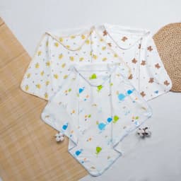 Thumbnail Ủ Choàng Có Mũ BONNY Cotton Mềm Êm Mịn Cho Bé Sơ Sinh (Kt: 70x70Cm) 1