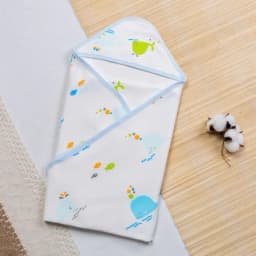 Thumbnail Ủ Choàng Có Mũ BONNY Cotton Mềm Êm Mịn Cho Bé Sơ Sinh (Kt: 70x70Cm) 3
