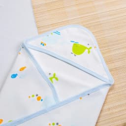 Thumbnail Ủ Choàng Có Mũ BONNY Cotton Mềm Êm Mịn Cho Bé Sơ Sinh (Kt: 70x70Cm) 4