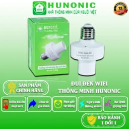 Thumbnail Đui Đèn Wifi Hunonic, Hẹn Giờ Tự Động, Điều Khiển Từ Xa Qua Điện Thoại - HNSPWF 1