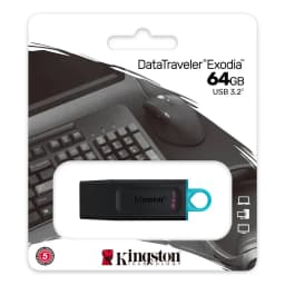 Thumbnail USB 3.2 Gen 1 Kingston DataTraveler Exodia DTX 64Gb DTX/64GB thời trang với nắp bảo vệ và móc khóa màu sắc 3