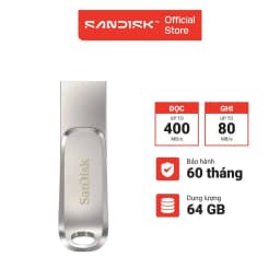 Thumbnail USB 3.2 Sandisk Ultra Dual Drive Luxe 32GB - 64GB - 128GB - 256GB 400MB/s OTG Type-C DDC4 3