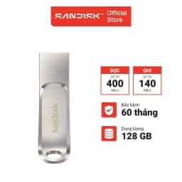Thumbnail USB 3.2 Sandisk Ultra Dual Drive Luxe 32GB - 64GB - 128GB - 256GB 400MB/s OTG Type-C DDC4 4