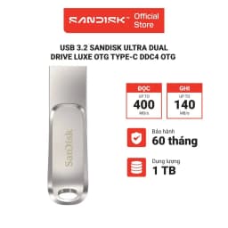 Thumbnail USB 3.2 Sandisk Ultra Dual Drive Luxe 512GB - 1TB 400MB/s OTG Type-C DDC4 1