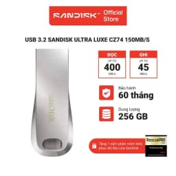 Thumbnail USB 3.2 SanDisk Ultra Luxe CZ74 32GB - 64GB - 128GB - 256GB 400MB/s 1