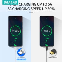 Thumbnail USB 6A 100W Type C Fast Charging Cable for Huawei Mate 40 30 Xiaomi Samsung -SGALAS 1