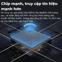 Thumbnail USB thu sóng wifi Gutek WD46 1200mbps 2 râu nâng WiFi lên 5G cho máy tính pc laptop tần số 2.4G 5G 3