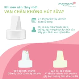 Thumbnail Van chân không máy hút sữa, sản xuất bởi Maymom | Tương thích máy Spectra, Unimom, Avent 2