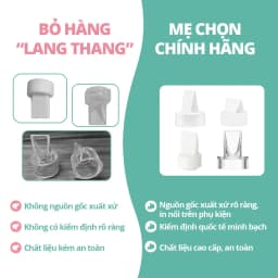 Thumbnail Van chân không máy hút sữa, sản xuất bởi Maymom | Tương thích máy Spectra, Unimom, Avent 3