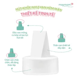 Thumbnail Van chân không máy hút sữa, sản xuất bởi Maymom | Tương thích máy Spectra, Unimom, Avent 4