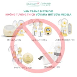 Thumbnail Van Trắng Máy Hút Sữa Maymom, Phụ Kiện Thay Thế Máy Medela Pump, Harmony, Swing, Mini Electric 4