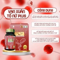 Thumbnail Vạn Xuân Tố Nữ Plus Collagen nội tiết hỗ trợ làm đẹp da, mờ thâm nám và ngăn ngừa lão hoá hộp 48 viên 1